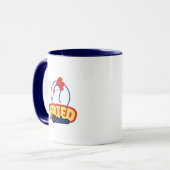 Hühnertypografie Tasse (Vorderseite Links)