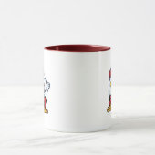 Hühnertypografie Tasse (Zentrum)