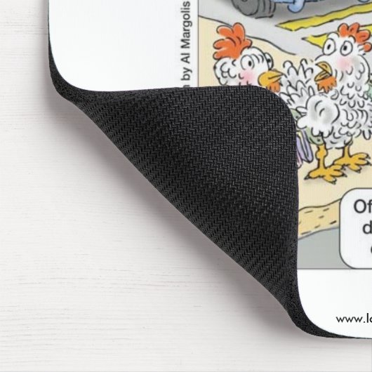 Hühnerüberquerung der Straße Funny Mouse Pad Mousepad (Ecke)