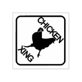 Hühnerüberquerungsstempel Gummistempel (Prägung)