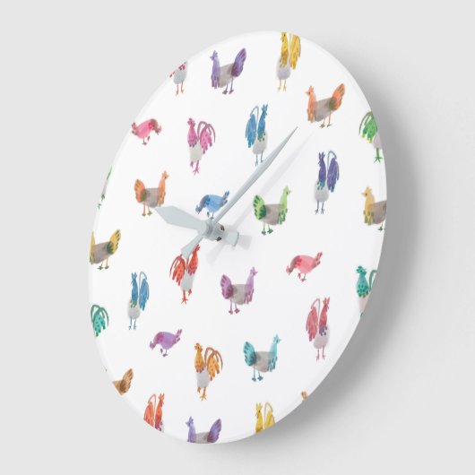 Hühneruhr Große Wanduhr (Winkel)