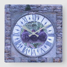 Hühneruhr Quadratische Wanduhr