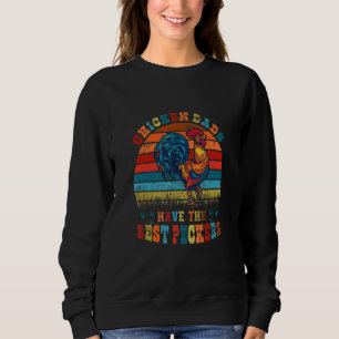 Hühnerväter haben die besten Schnäbel Vintage Hahn Sweatshirt
