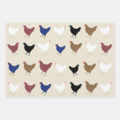 Hühnerverpackungspapier Geschenkpapier Set (Vorderseite 3)