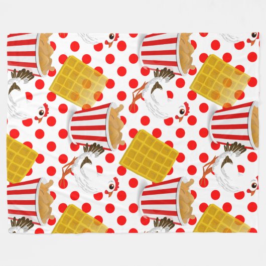 Hühnerwaffeldecke Fleecedecke (Vorderseite (Horizontal))