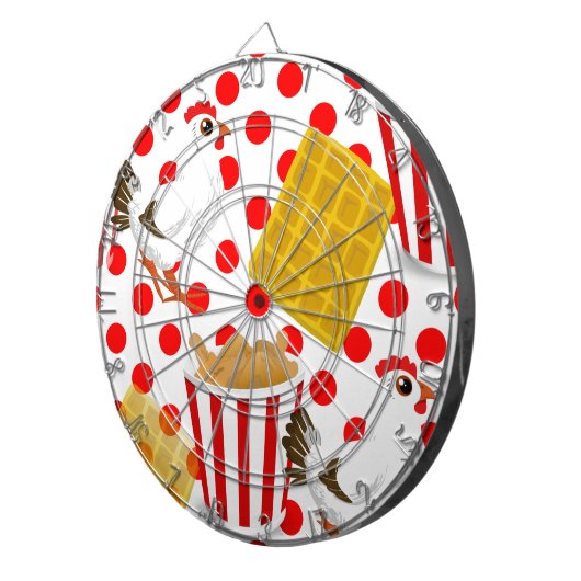 HühnerWaffeln Dartscheibe (Vorderseite rechts)