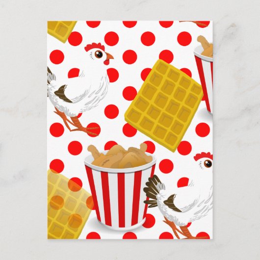 HühnerWaffeln Postkarte (Vorderseite)