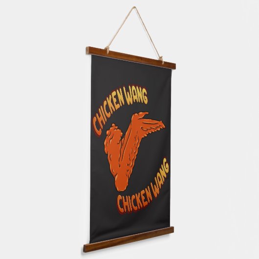 Hühnerwald-Topped-Wandteppiche Wandteppich Mit Holzrahmen (Gewinkelt)