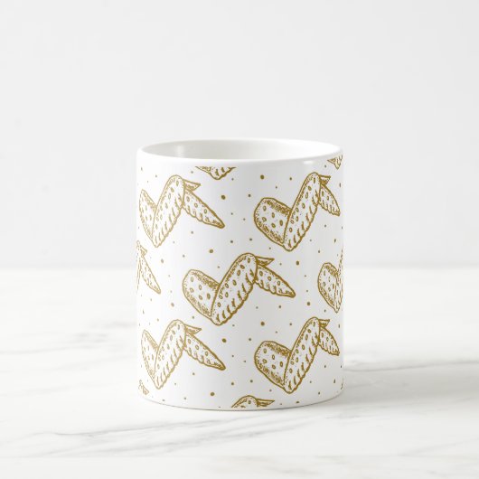 Hühnerwalzmuster Kaffeetasse (Mittel)