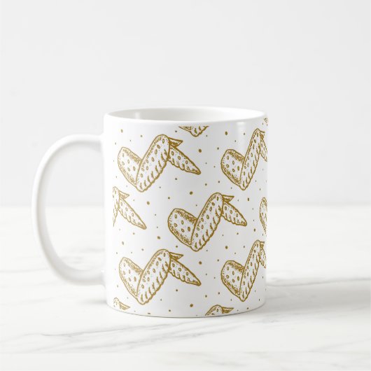 Hühnerwalzmuster Kaffeetasse (Links)