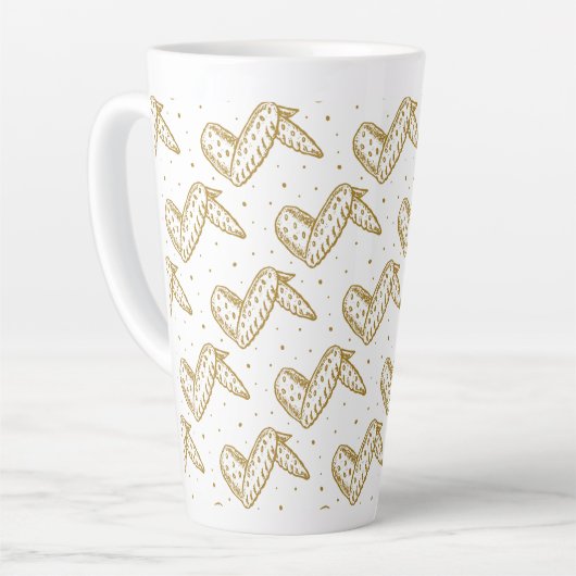 Hühnerwalzmuster Milchtasse (Linke Ecke)