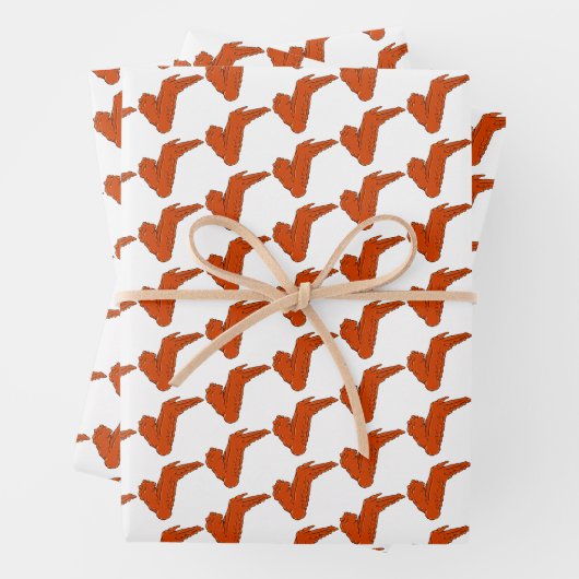 Hühnerwaschpapier — Flachblatt-Set 3 Geschenkpapier Set (Beispiel)