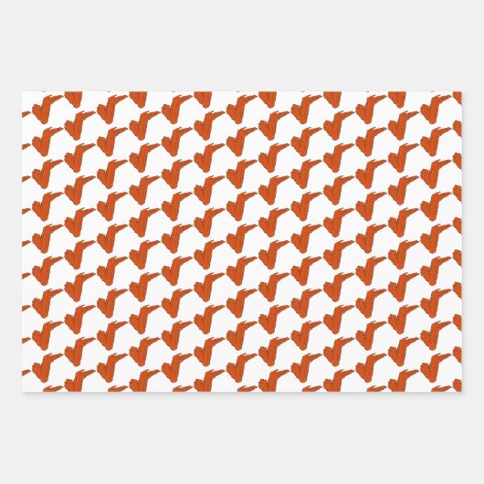 Hühnerwaschpapier — Flachblatt-Set 3 Geschenkpapier Set (Vorderseite)