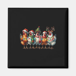 Hühnerweihleuchten Farm Tier Niedlichen Weihnachts Magnet