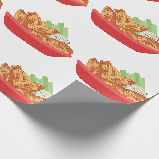 Hühnerwein Geschenkpapier (Ecke)