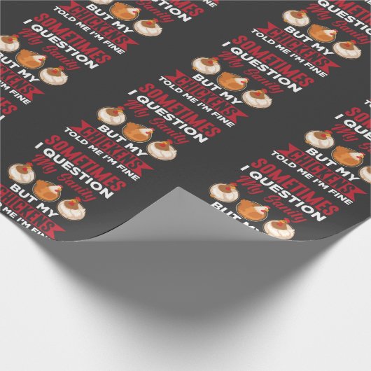 HühnerWhisperfarm Crazy Animal Bauer Geschenkpapier (Ecke)