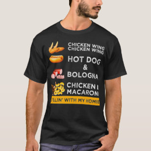 Hühnerwing Hühnerwing Hotdog und Bologna T-Shirt