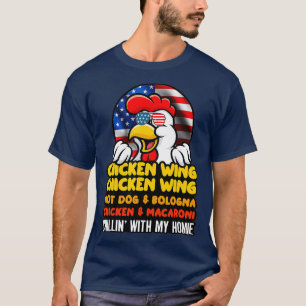 Hühnerwing Hühnerwing Hotdog und Bologna T-Shirt