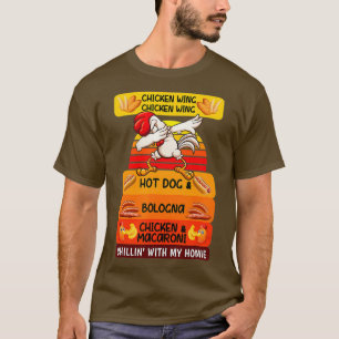 Hühnerwing Hühnerwing Hotdog und Bologna T-Shirt