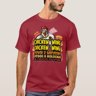Hühnerwing Hühnerwing Hotdog und Bologna T-Shirt