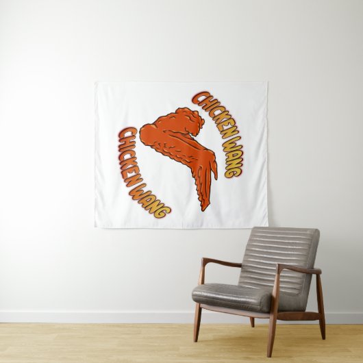 Hühnerwing Wall Tapestry Wandteppich (Beispiel (Horizontal))