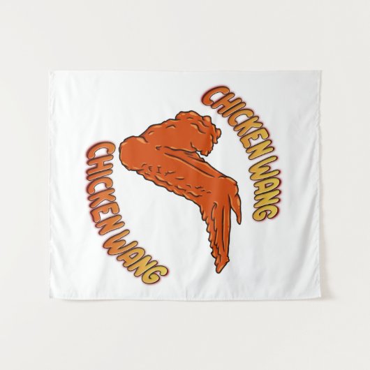 Hühnerwing Wall Tapestry Wandteppich (Vorderseite (Horizontal))