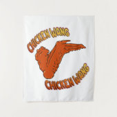 Hühnerwing Wall Tapestry Wandteppich (Vorderseite)