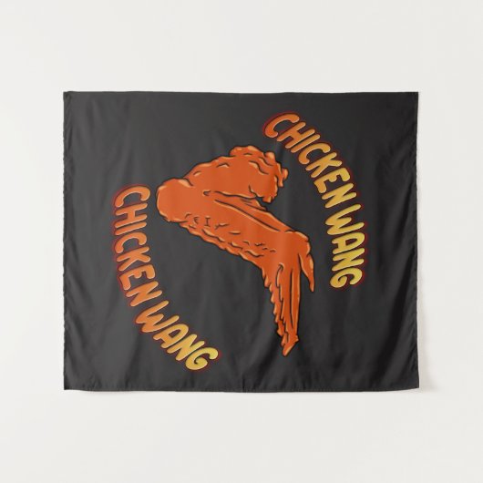 Hühnerwing Wall Tapestry Wandteppich (Vorderseite (Horizontal))