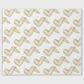 Hühnerwings auf Polka Dot Hintergrund Geschenkpapier (Flach)