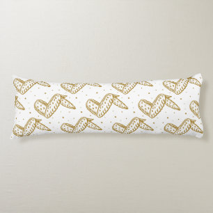 Hühnerwings auf Polka Dot Hintergrund Seitenschläferkissen