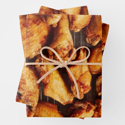 Hühnerwings Geschenkpapier Set (Beispiel)