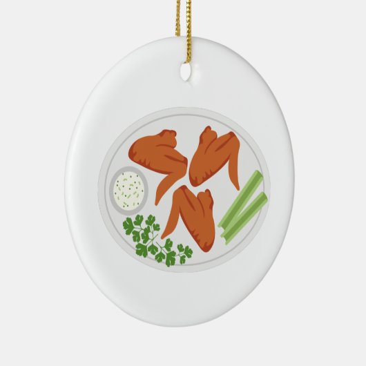 Hühnerwings Keramik Ornament (Rechts)