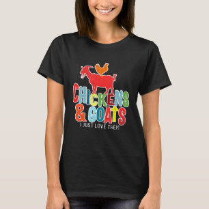 Hühnerziegen, die ich nur Liebe sie Niedlichen Zie T-Shirt
