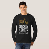 Hühnerziegen machen mich glücklich T-Shirt (Vorne ganz)