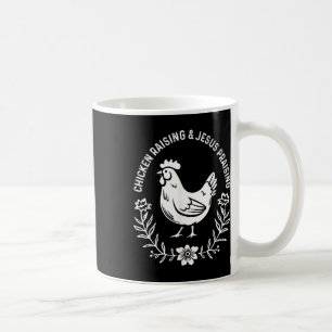 Hühnerzucht und -amp; Jesus lobend Shirt Männer Fr Kaffeetasse