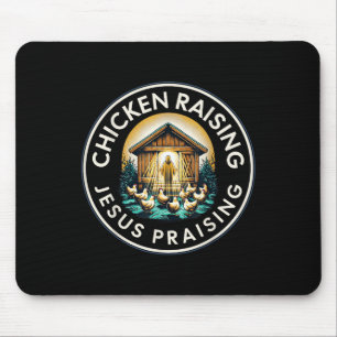 Hühnerzucht und Jesus loben T-Shirt Inspiration Mousepad