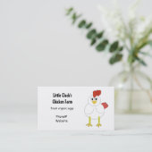 Hühnerzucht Visitenkarte (Stehend Vorderseite)