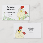 Hühnerzucht Visitenkarte (Vorne/Hinten)