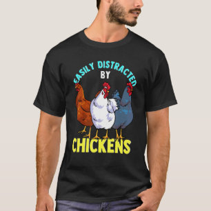 Hühnerzüchter Geflügel Leicht Von Küken Ablenkbar T-Shirt