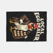 Hühnerzüchter lokaler Eierhändler Rancher Farm Dad Fleecedecke (Vorderseite (Horizontal))