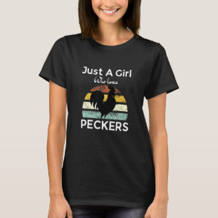 Hühnerzüchterin Nur ein Mädchen das Hähne liebt T-Shirt