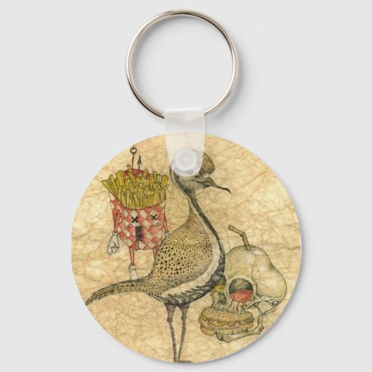 Huhn'n'fries Schlüsselanhänger (Vorderseite)