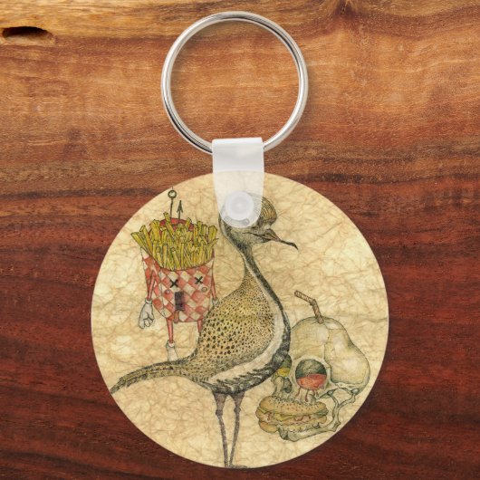 Huhn'n'fries Schlüsselanhänger (Vorderseite)