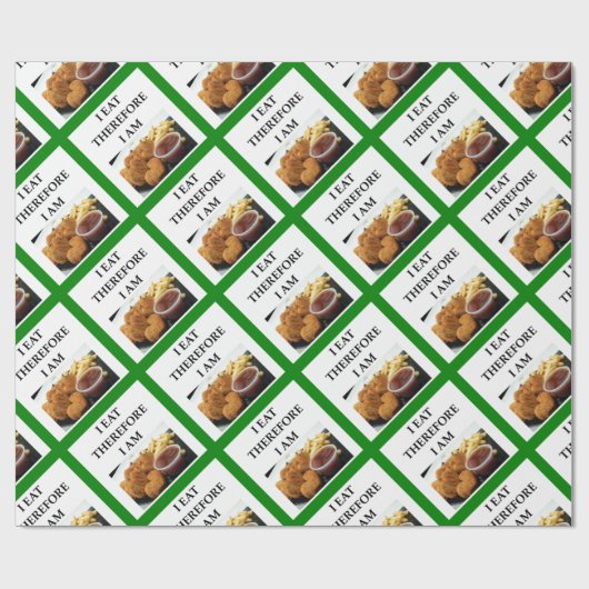 Huhnnuggets Geschenkpapier (Flach)