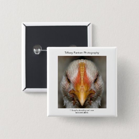 Huhnpromo-Stück Button (Vorne & Hinten)