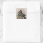 Huia Quadratischer Aufkleber (Tasche)