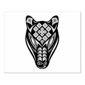 Huichol Bear Mask Gummistempel (Prägung)