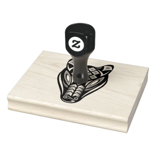 Huichol Bear Mask Gummistempel (Stempel)