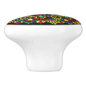 Huichol Keramik Knob Keramikknauf (Seitenansicht)