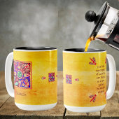 Huichol Mexikanische Kunst Bohemisch farbenfroh Zweifarbige Tasse